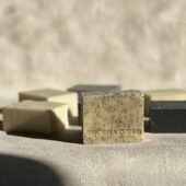 Lemon poppy exfolaiting botanical shea butter soap handcrafted